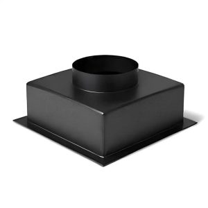 Plastic Grille Box with Top Entry (Plenum Box) - 100mm x 100mm / 100mm
