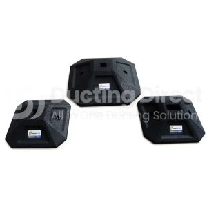 Qwikfoot Square Rubber Support Feet, Single Channel - 350mm x 350mm x 100mm