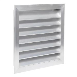 Rectangular Weather Louvre with Mesh - 150mm x 150mm